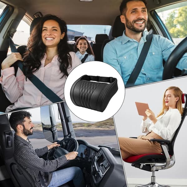 bil nakkestøtte ergonomisk Memory-PU-skinn universell pute -