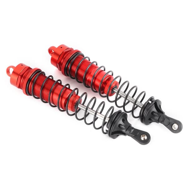 2 Pcs Rear Shock Absorber Remote Control for 1/10 ARRMA Aluminum Alloy Control Car Accessories Red