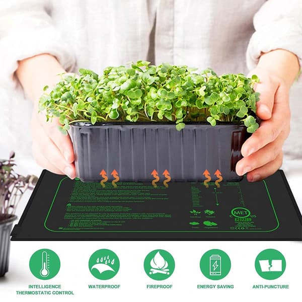 Seedling Heat Mat, Stable Heat Mat with Even Temperature Control for Indoor Plants, Durable Waterproof Construction