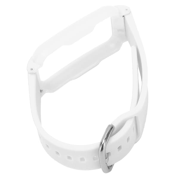 Watch Strap with Case 20mm Waterproof Soft Silicone Adjustable Size Lightweight for OPPO Free White + White Case
