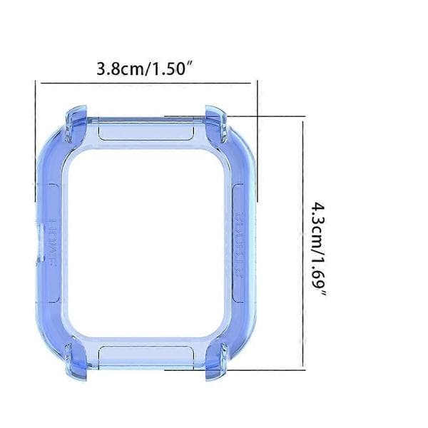 Shockproof Case for GTS2mini Protective Shell Overall Protective Case TPU Super Thin Protective Case Clear Blue Clear Blue