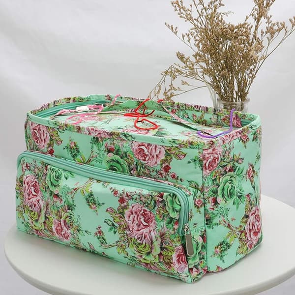 Garnförvaringsväska, delikat mönstrad garnförvaringsväska för stickning, P