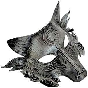 Läskig varulvsslaktarmask Rolig varghuvudmask Halloween-tillbehör