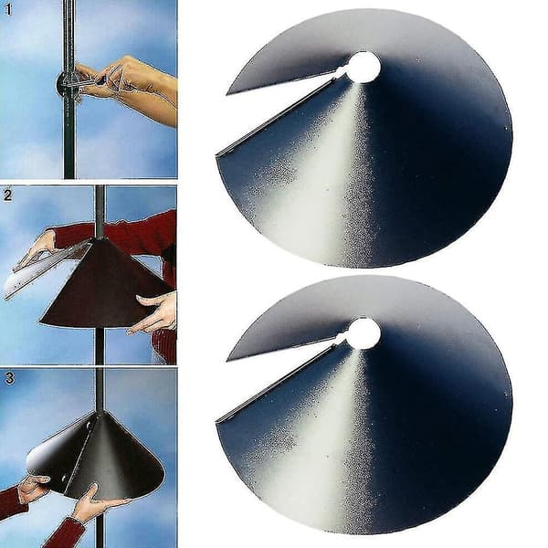 Squirrel-Proof Baffle for Bird Feeder - Wrap-Around Protection 12in 12in