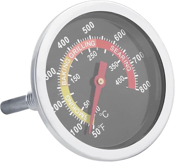 Weber Grilltermometer Låg Genesis 50~800 Termometer til Grill i Rustfrit Stål Temperaturmåler til Grillning