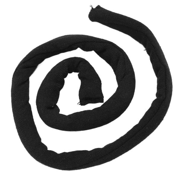 Spiral Lock Hårbånd Bøjeligt Langt Dreadlock Hårbånd Hestehaleholder til Tykt Krøllet Hår Helt Sort