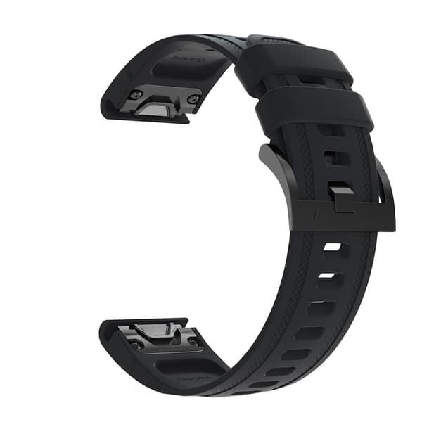Kellon ranneke Garmin Fenix 7S/6S/5S, Garmin Instinct 2s 20 mm Musta