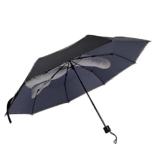 Ny Langfingerdesign Sort Paraply Cool Fashions Impact Paraply - Sjue