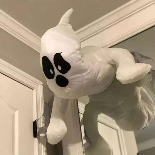 Halloween spøgelse væg knust vindue dekoration A A