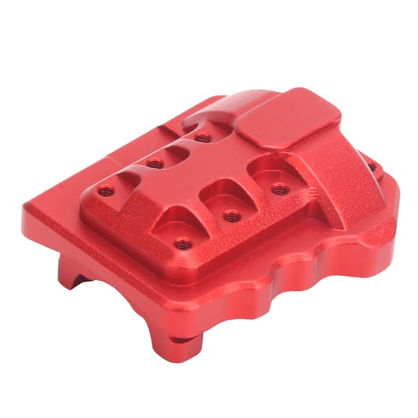 Front and Rear Differential Cover in Aluminum Alloy RC Remote Control Car Accessories Red