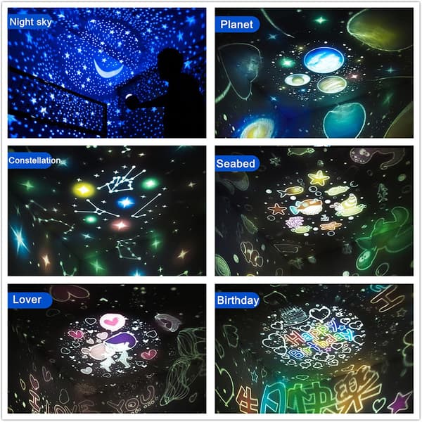 Remote Control and Timer Design Seabed Starry Sky LED Star Projector