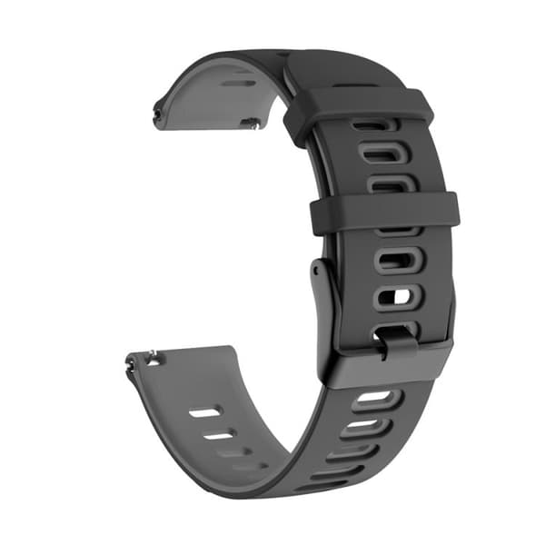 Garmin Vivoactive 4 / Venu 2 silikoniranneke, 22mm - musta, harmaa 100