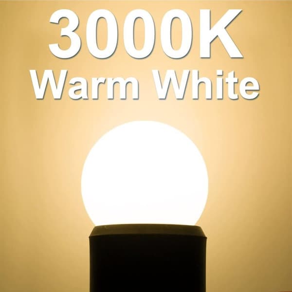 B22 3W Bayonet LED Bulb, Mini Globe Golf Ball Bulb B22 G45, Warm White 3000K, 280LM, Non-dimmable, 10-pack