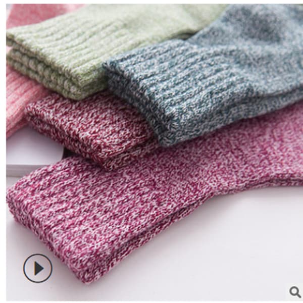 5 par dame- og herresokker Vinter Varme Tykke Myke Ullsokker Unisex