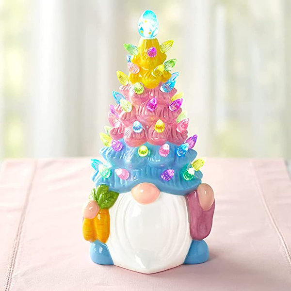 Easter LED Faceless Gnomes Ornament Glowing Multifunction Table Handiworks for Bookshelf Rabbit Rabbit