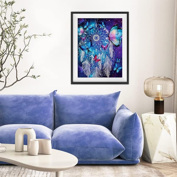 30x40cm 5D DIY Diamantmaleri Sæt til Voksne, Drømmefanger Dia