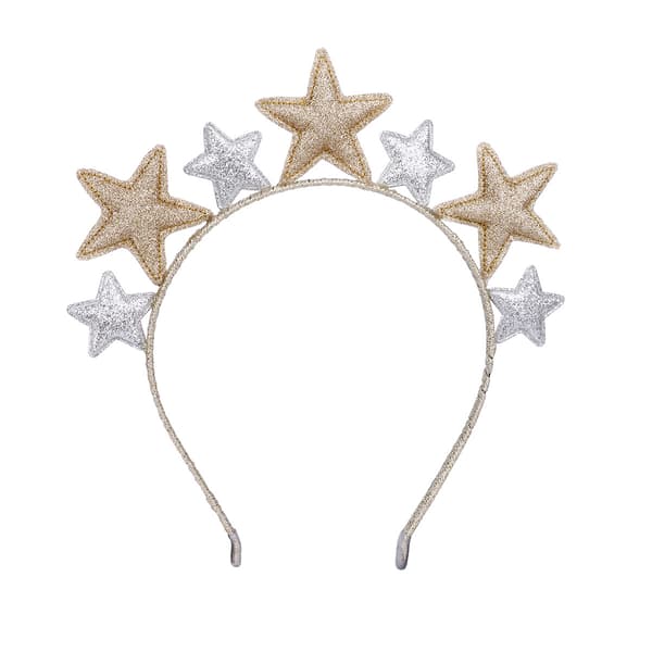Hårband för barn, enkla söta paljettpentagram