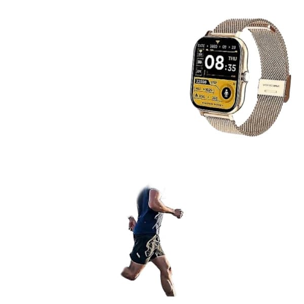 Smart Klocka Herr Dam Smartwatch Kompatibel med Android Telefoner Iphone Pulsmätare Fitness Tracker Rosa
