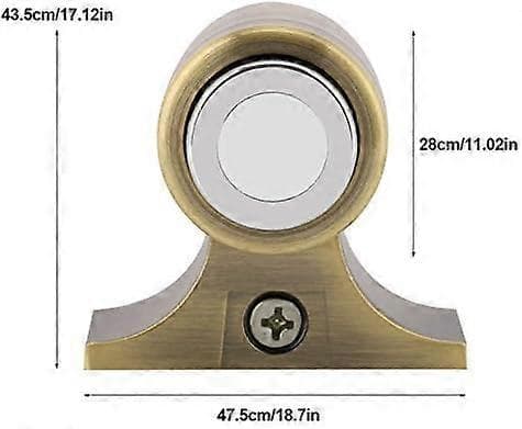 Magnetisk dørstopper i rustfrit stål til dørinstallation i hjemmet (grøn bronze)