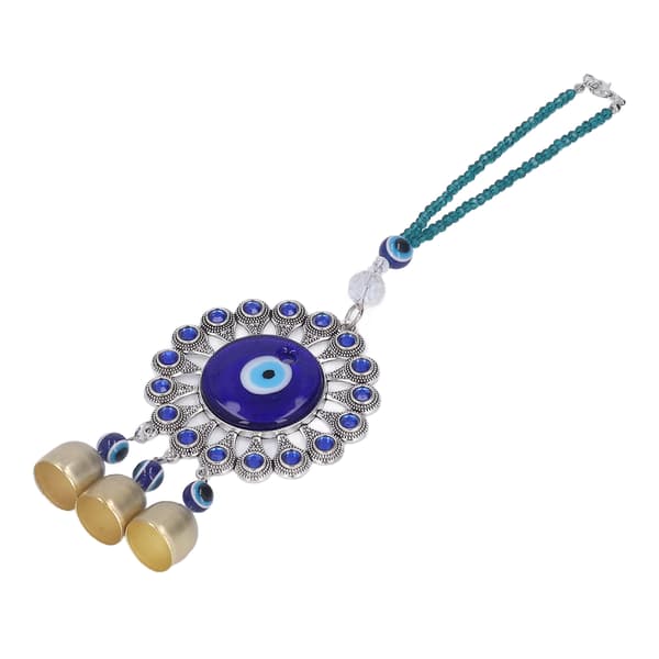 Evil Eye Wall Hanging Turkish Blue Evil Eye Pendant Wall Decor Amulet for Car Office Wall Hanging Ornament