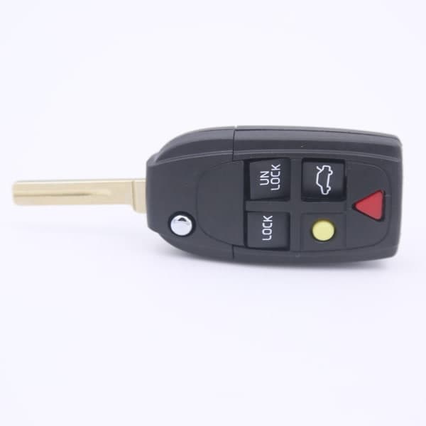 INF Bilnøkkeldeksel for Volvo 5 knapper svart