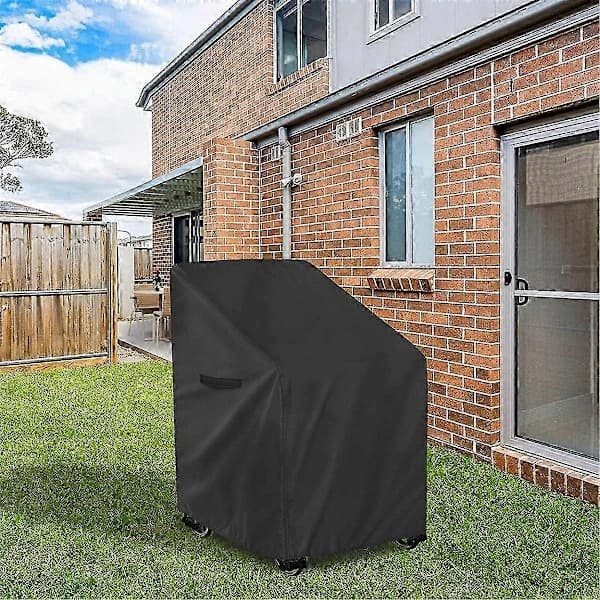 Rollator Cover Waterproof Windproof Sunproof with Reflective Handles for Outdoor Storage Fits Most Rollators with Seats Black