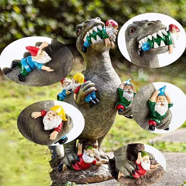 Udendørs havestjerne statue dekoration harpiks ornamenter dinosaur Ea