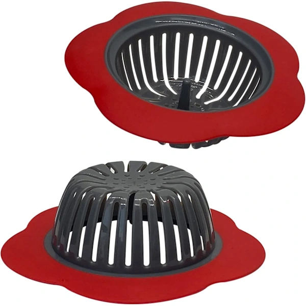 2-pack Large Silicone Sink Strainers, 4.5 Inch Kitchen Sink Strainers