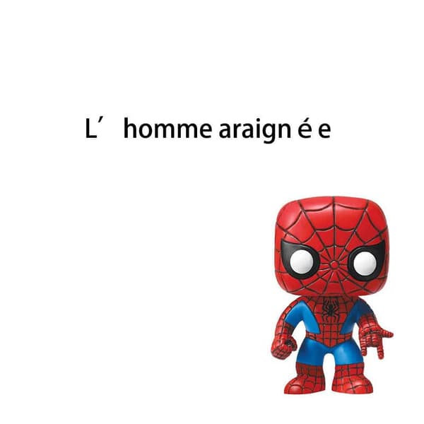 Tecknad Marvel Spiderman Snögubbe Nyckelring Nycklar Bil Väska Litet Hänge