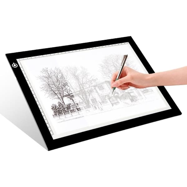 A4 LED Light Copy Board, Ultra-thin Adjustable USB Powered LED Drawing Pad for Tattoo, Drawing
