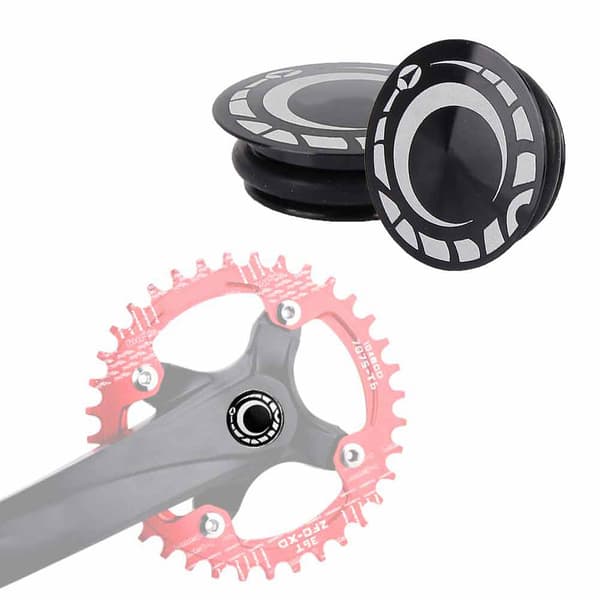 Sort Støvbeskyttelse til Kranksæt i Aluminiumslegering til Mountainbike, Cykeltilbehør