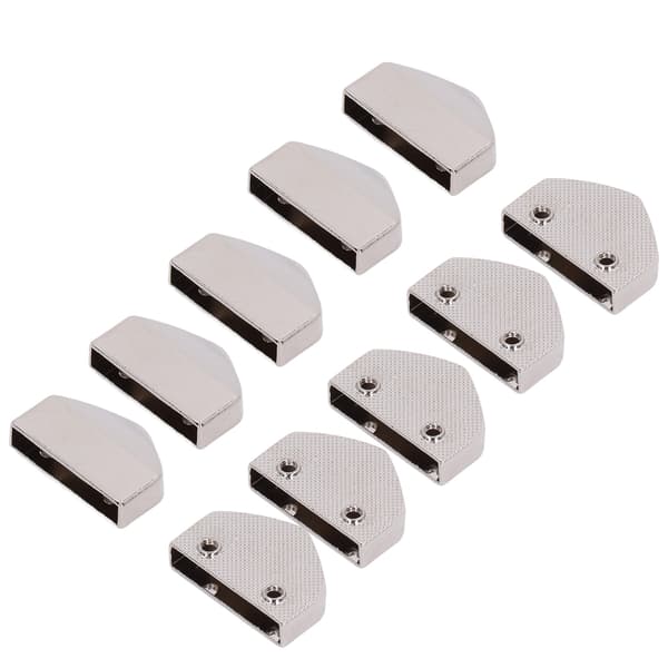 10 Sets Zipper Stopper Glossy Appearance Convenient Practical Attractive Decorative Bag Accessories for Suitcases White