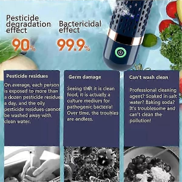 Fruit and Vegetable Purifier, Pesticide Removal Washing Machine, Disinfection Sterilizer