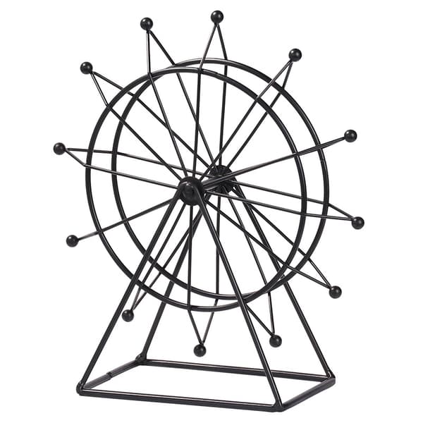 Moderne pariserhjulsornament Lille bordpladefigurer Metalkunst H