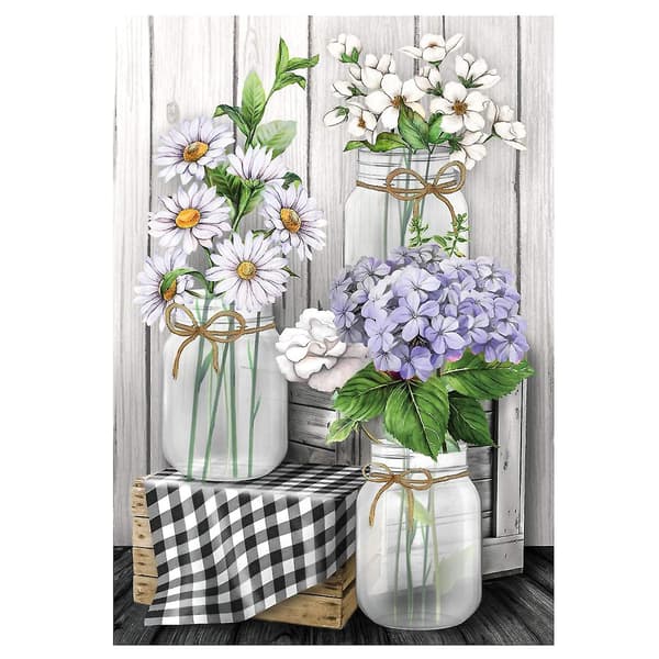 Blomster Diamantmaleri Kit Diamantkunst Kit Til Voksne DIY 5d Fuld Diamantmaleri Kit Blomster Diamantmaleri (Blomst)