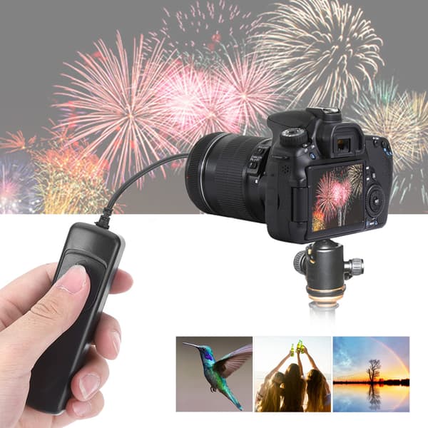 RS‑80N3 Fjernkontrollkabel for Canon EOS 50D 40D 30D 20D 10D d60 d30