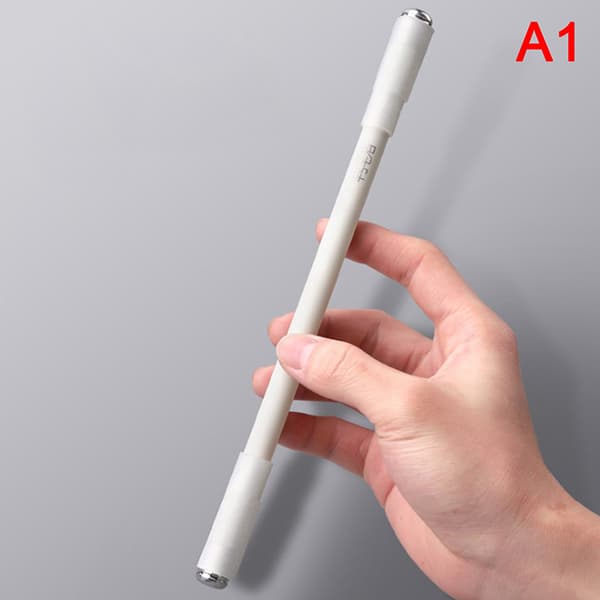 Nyhed Spindende Pen Roterende Kuglepen Hvid White