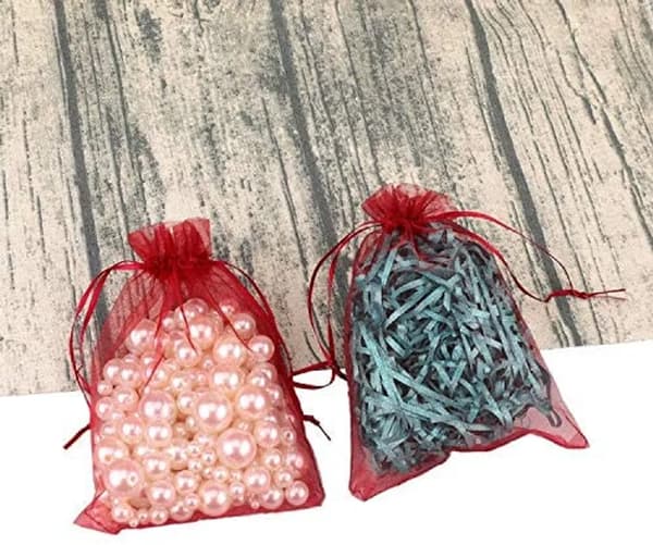 Organza gavepose 100 stk - 13 cm x 18 cm