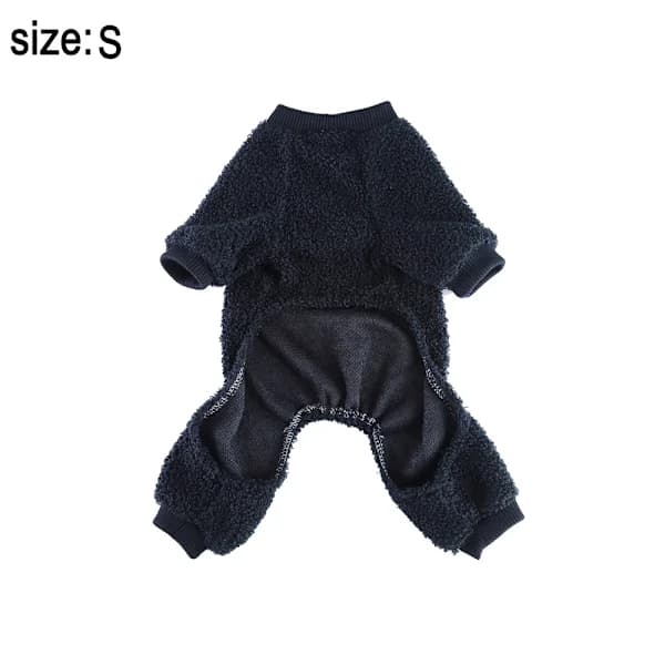 Hundetøj til hjemmet, flannelpyjamas, kæledyrs-onesie, kæledyrstøj, efterårs- og vintertøj S S s s