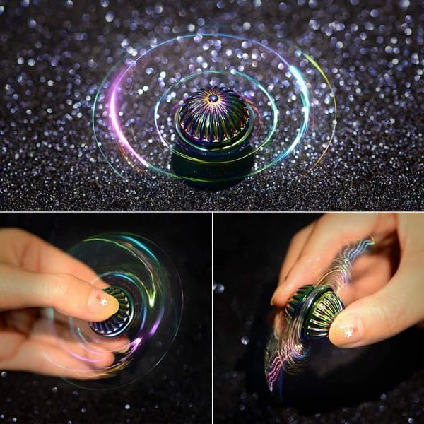 Fidget Spinner av Metall for Lommen, Håndspinner for Finger, Skrivebordsleketøy
