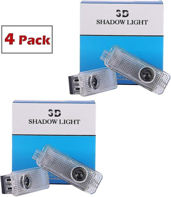 4pcs Car Door LED Logo Lights For Land Rover, 3d Wireless Welcome Projector Ghost Shadow Li