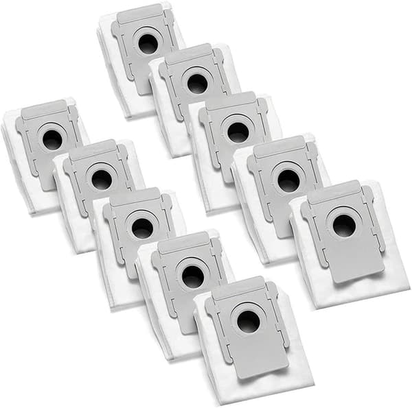 10-pack dammsugarpåsar, kompatibla med iRobot Roomba i7 i7+ Plus, i3 i3+ Plus, s9 s9+ Plus, E5 E6 E7, dammpåsar för alla Clean Base-modeller