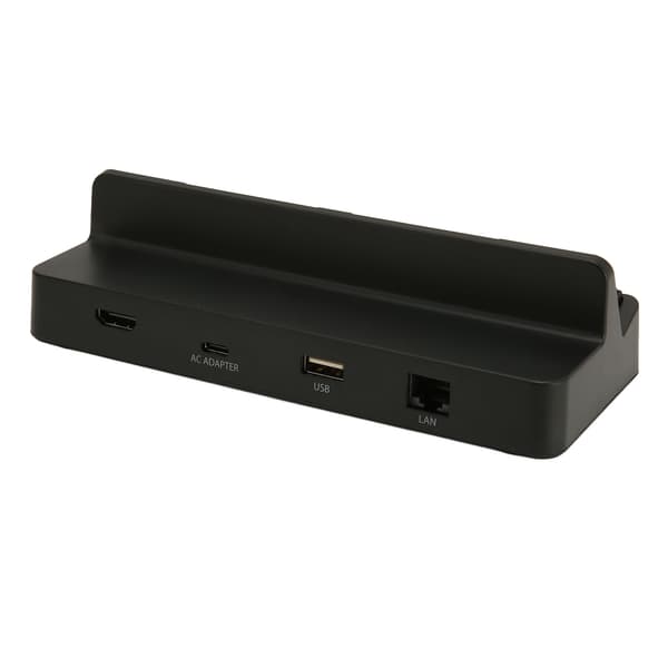 Konsol TV-docka 4K HD Multimedia Interface Converter Opladningshub med Gigabit Ethernet-port til Switch OLED