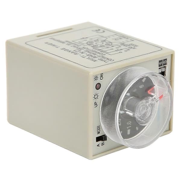 Forsinkelsesrelé Mini Multi Tidsperiode Justerbar A B Modus AH3 NC AC220V 50/60Hz