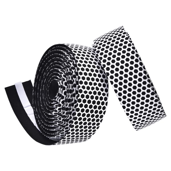 1 Pair Road Bike Handlebar Non-slip Shock-absorbing Tape End Plug (White)
