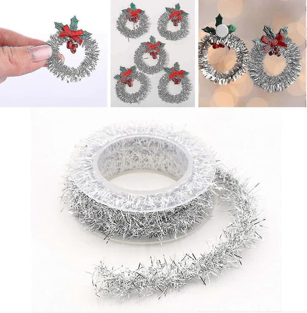 6 ruller metallisk glitterguirlande (1,5 m) - YuJia