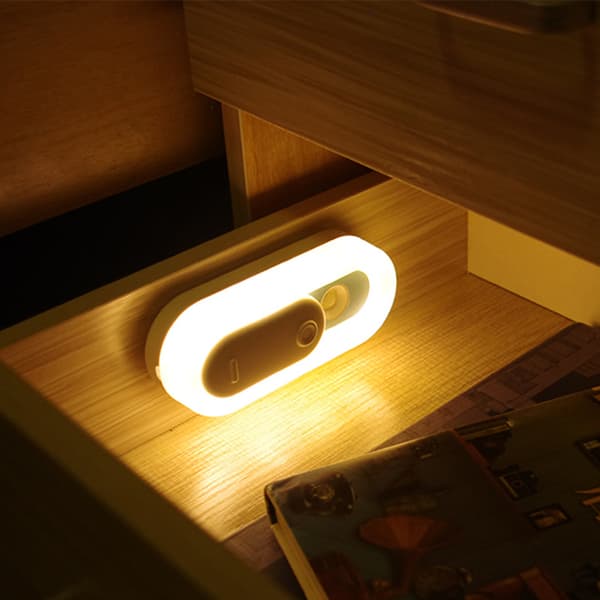 Magnetisk sengelampe til soveværelse med USB genopladelig LED-krop