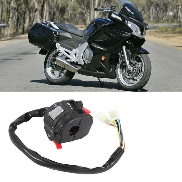 Motorcykel Styrkontrol Afbryder Forlygte Blinklys Lys Horn Knapmontering
