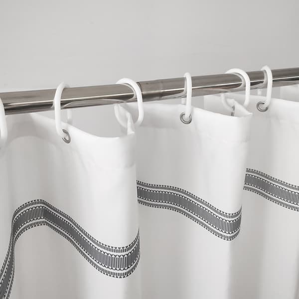 Polyester bruseforhæng, 183 cm bred * 213 cm høj, badeværelse