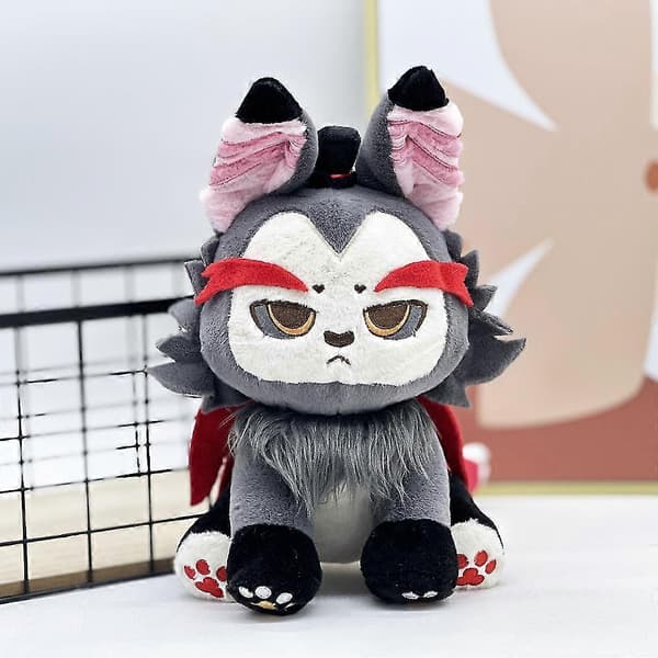 Hazbin Hotel -pehmolelu Husk Meow -pehmonukke DB Grey Grey
